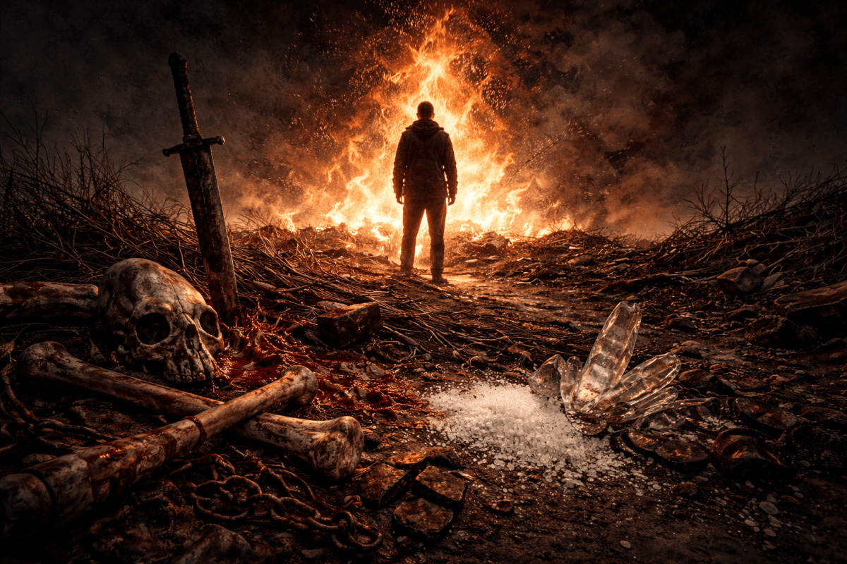 Outside the Raging&nbsp;Fire